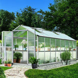 4.7 x 2.5m Polycarbonate Hot Green House Greenhouse Plant Storage Large Walk In