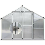 4.7 x 2.5m Polycarbonate Hot Green House Greenhouse Plant Storage Large Walk In