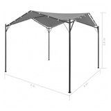 44Steel Frame Gazebo 4x4m Garden Patio Sunshade Shelter Weather Resistant Canopy