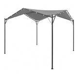 44Steel Frame Gazebo 4x4m Garden Patio Sunshade Shelter Weather Resistant Canopy