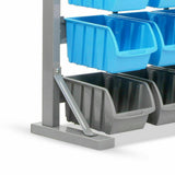 47 Bin Storage Shelving Rack Workshop Garage Warehouse Tools Organiser Stand Set