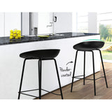 Artiss Kitchen Bar Stools Bar Stool Counter Chairs Metal Black Barstools