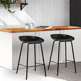 Artiss Kitchen Bar Stools Bar Stool Counter Chairs Metal Black Barstools