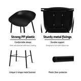 Artiss Kitchen Bar Stools Bar Stool Counter Chairs Metal Black Barstools