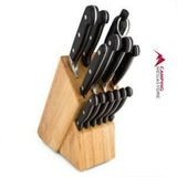 Avanti Perfekt 14pc Cutlery Block Knife Set Stainless Steel Kitchen KnivesChef