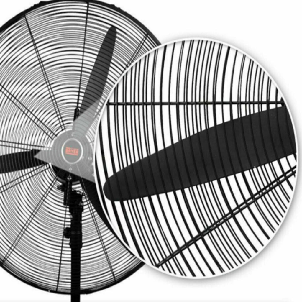 Bayer 280W Industrial Pedestal Fan 750mm High Power Commercial Grade H
