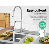 Cefito Kitchen Tap Mixer Faucet Taps Pull Out Laundry Bath Sink Brass Watermark