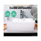 Cefito Rectangle Bathroom Ceramic Basin Vanity Bowl Sink Above Counter Hand Wash