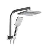 Cefito WELS 8'' Rain Shower Head Set Square Handheld High Pressure Wall Chrome