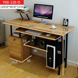 Computer Table Study Desk Home Office Work PC Station Storage Drawers Book Shelf