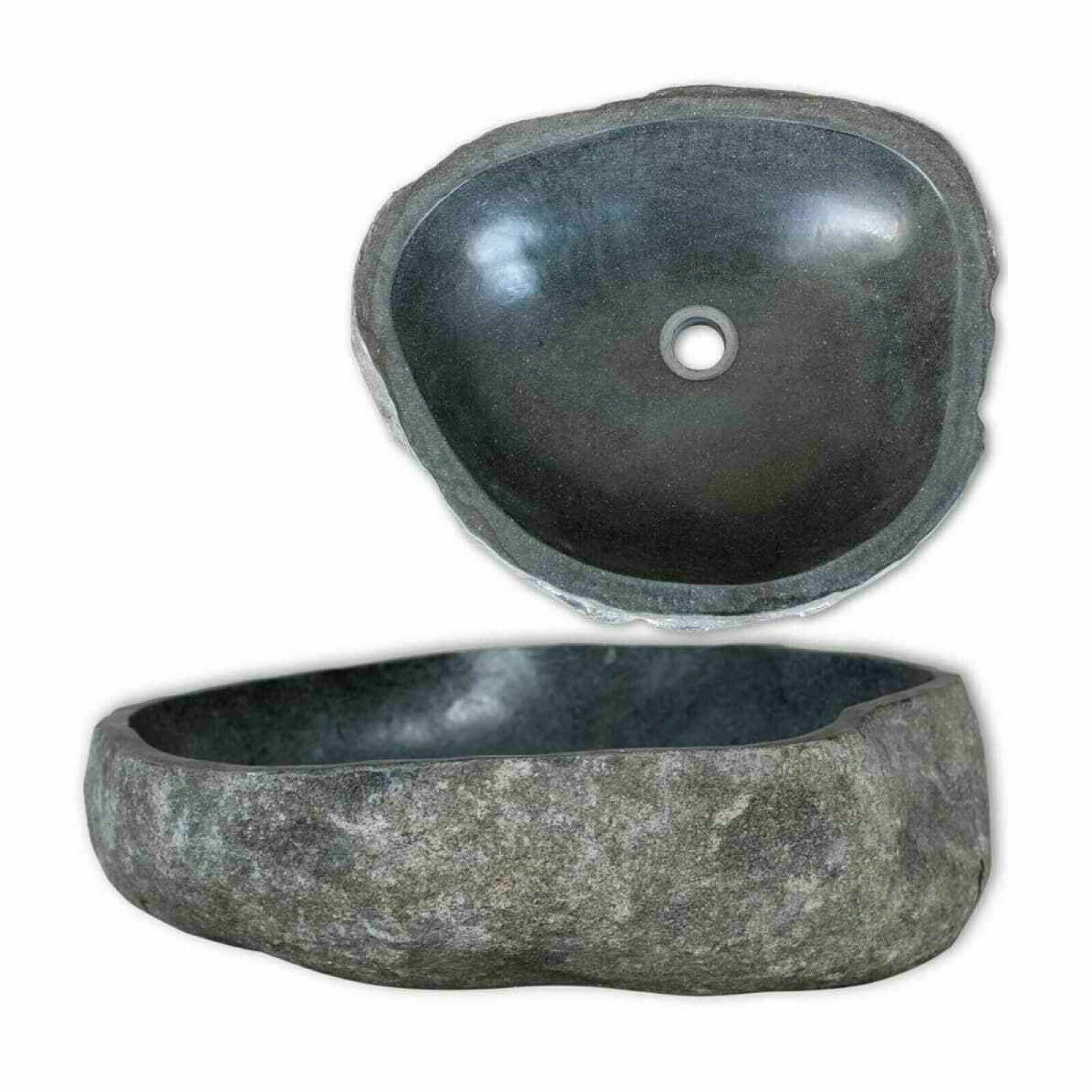 Decorative Oval Wash Basin Natural Stone Bathroom Sink Vanity Vessel Washbasin