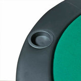 Foldable Poker Table 10 Player Vidaxl Tabletop Folding Green Casino Card Game