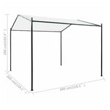 Garden Gazebo 3x3m Steel Frame Anti-UV Canopy Shade Outdoor Party Tent Shelter