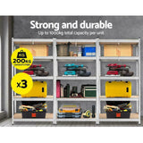 Giantz 3x1.8M Warehouse Shelving Racking Storage Garage Steel Metal Shelves Rack