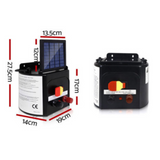 Giantz 5km Solar Electric Fence Charger Energiser Powered Unit Energizer Farm