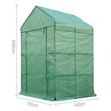 Green House W/ Shelves Greenhouse Walk In Hot Shade House Seedlings Shed Storage