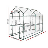 Greenfingers Walk In Greenhouse Tunnel Plant Garden Storage Sheds 190 / 120 m