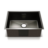 Handmade Nano Sink Stainless Steel Kitchen Black Laundry Cefito 600 x 450 mm