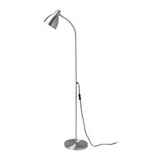 IKEA LERSTA Modern Aluminium Floor/Reading Lamp Light