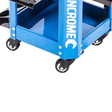 Kincrome 2 Drawer Workshop Creeper Stool Garage Mechanic Rolling - Electric Blue