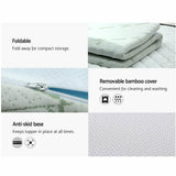 Mattress Topper Bamboo Cover Memory Foam Cool Get Matress Support Bedding 8cm Be