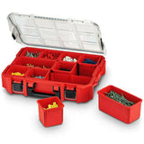 Milwaukee Jobsite Organizer 10 Compartment Storage Box Work Screw Tray Tool Case