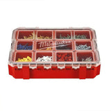 Milwaukee Jobsite Organizer 10 Compartment Storage Box Work Screw Tray Tool Case