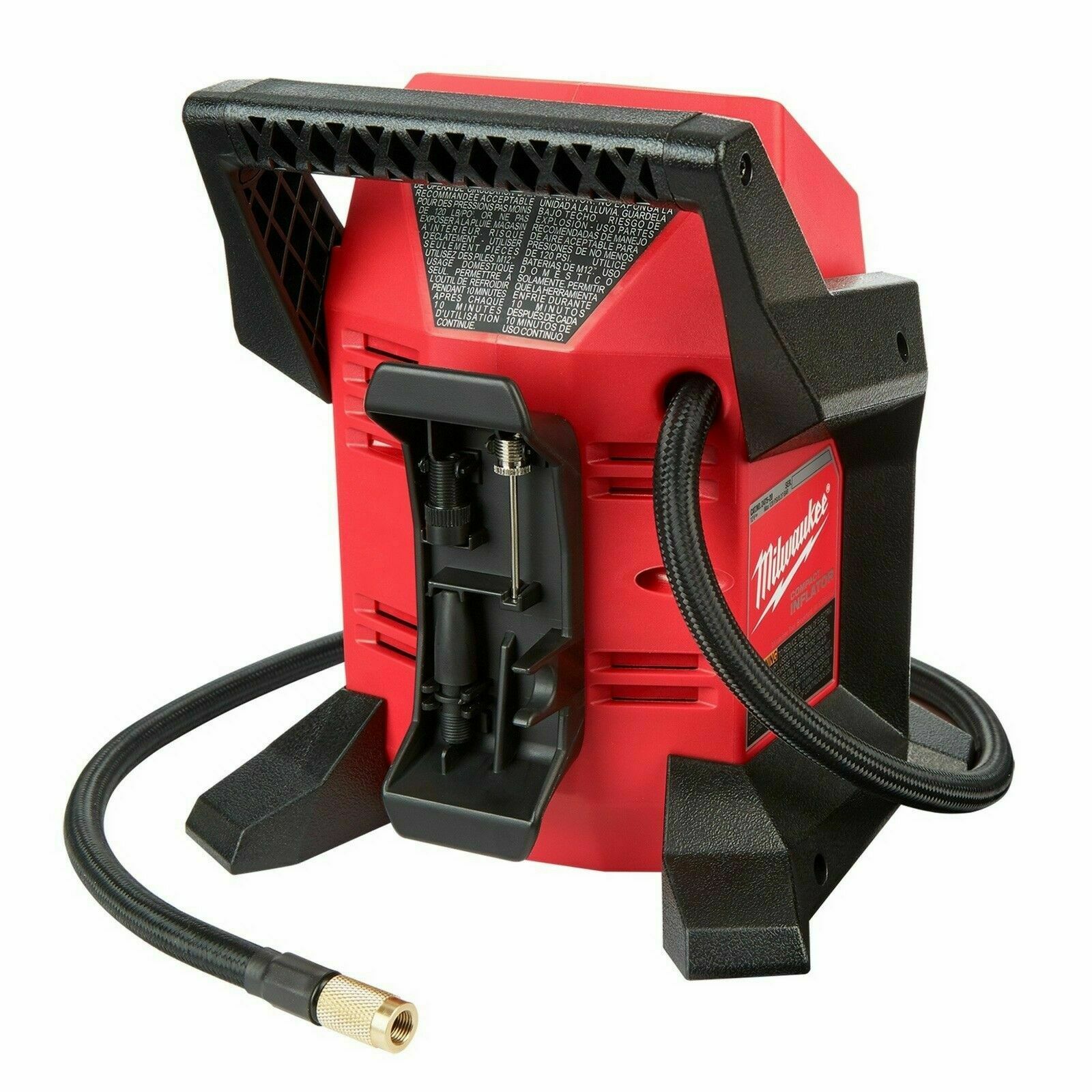 Milwaukee M12BI-0 Compact Tyre Inflator Li-ion Cordless Car Truck Air Pump Skin