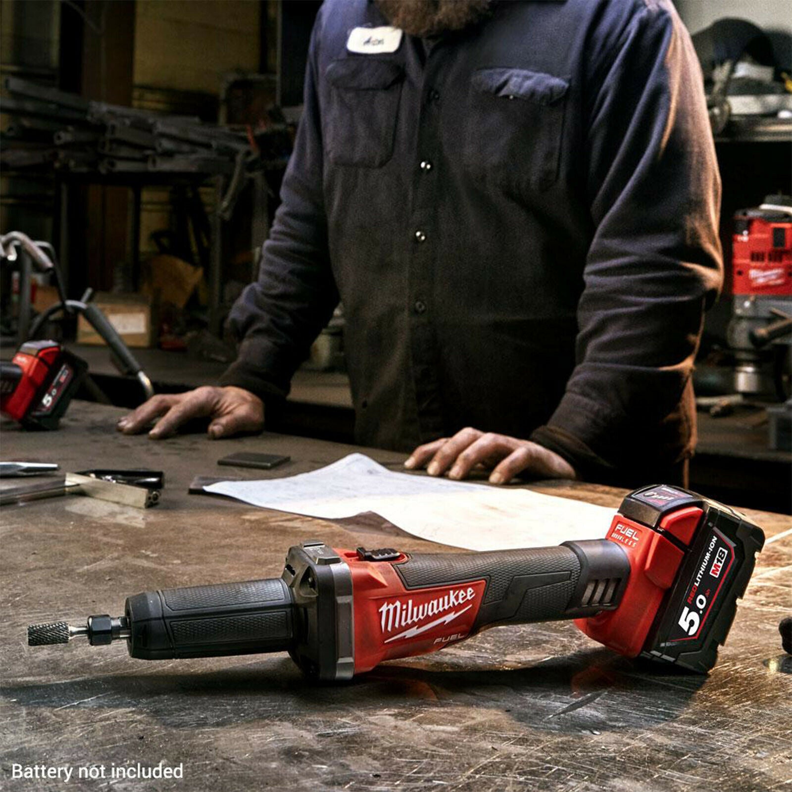 Milwaukee M18FDG-0 18V 6.35mm (1/4") Li-ion Cordless Fuel Die Grinder Skin Tool