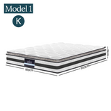 Pillow Top Spring Foam Mattress Matress Bedding Double King Single Queen Bed New