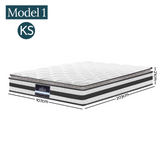 Pillow Top Spring Foam Mattress Matress Bedding Double King Single Queen Bed New