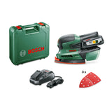 New Bosch Cordless PSM 18 LI Multi Sander Sanding Sheet Rechargeable Black/Green