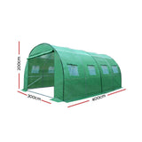 New Tunnel Green House Hot Shade Walk In Grow Steel Frame Seedling Greenhouse AU