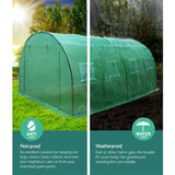 New Tunnel Green House Hot Shade Walk In Grow Steel Frame Seedling Greenhouse AU