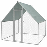 Outdoor Chicken Cage Galvanized Steel Chook Duck Enclosure Run Shelter Hen House