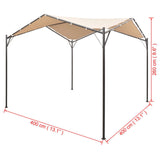 Outdoor Gazebo 4x4m Steel Frame Pavilion Party Tent Canopy Patio Garden Sunshade