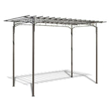 Outdoor Metal Rose Arch Garden Arbor Steel Decor Feature Pergola Climbing Frame