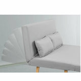 Ovela Jepson 2 Seater Sofa Bed Light Grey Multi Function Design Folding Bed NEW