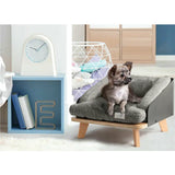 Pet Sofa Dog Cat Bed Raised Premium Bed Sleeping Sleeper Couch Soft Cushion