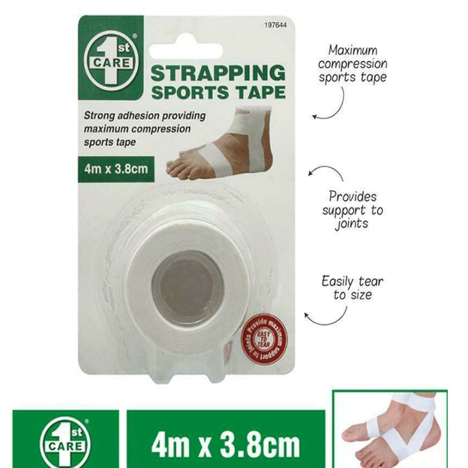 Premium Rigid Sports Strapping Tape