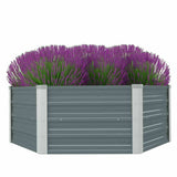 Raised Garden Bed Planter Galvanized Steel Flower Vegetable Metal Outdoor Beds