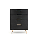 Shangri-La Chest of 4 Drawers - Vienna Collection (BlackGold)