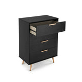 Shangri-La Chest of 4 Drawers - Vienna Collection (BlackGold)