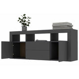 TV Cabinet With Drawers Storage Organizer Home Decor Entertainment Unit Stand