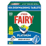 Fairy Platinum All In One Lemon Automatic Dishwashing Tablets 104 Pack