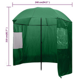 Fishing Umbrella Waterproof Outdoor Foldable Brolly Camping Sun Shelter Shade