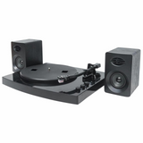 mbeat Pro-M Bluetooth Stereo Turntable Record Player Music Vinyl System Black