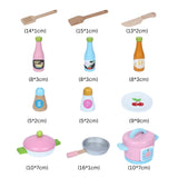 EKKIO Wooden Kitchen Playset for Kids (Japanese Style Kitchen Set, Violet) EK-KP-104-MS