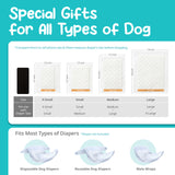 100X Pet Dog Diaper Liners Booster Pads Disposable Adhesive Travel XS