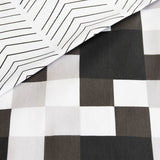 Ardor 250TC Emerson Geometric Cotton Sateen Quilt Cover Set Queen